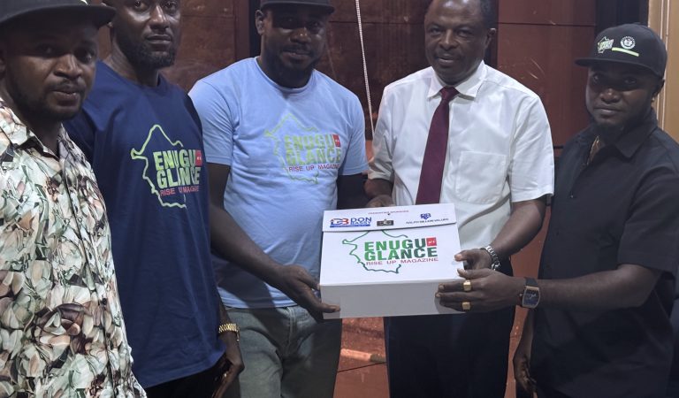 Chief of Staff to Enugu State Governor Receives, Enugu At A Glance Team, Commends Initiative